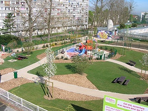 Cration d'espaces verts  Clichy sous Bois (93)